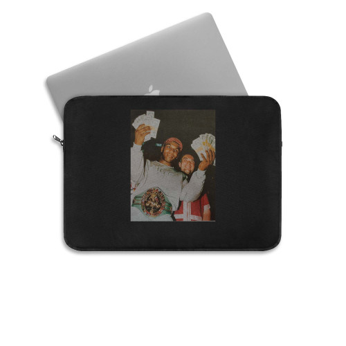 Mike Tyson Cash Money White Laptop Sleeve