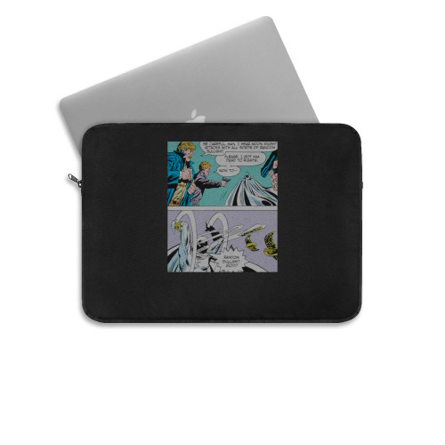Moon Knight Attacks With All Sorts Of Random Bull Laptop Sleeve