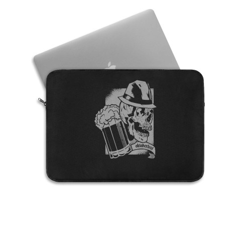 Oktoberfest Skull Rock Skull Fest Laptop Sleeve