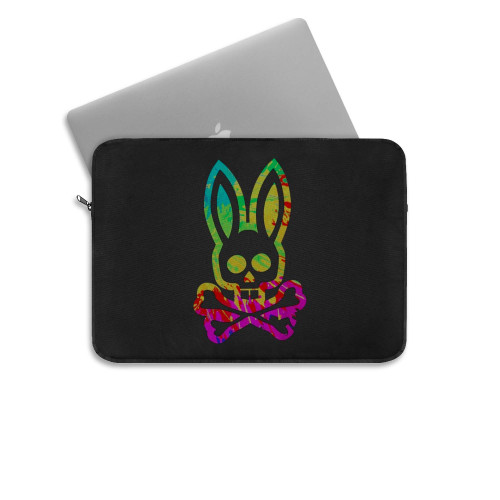 Psychedelic Bunny Psycho Rainbow Bunny Bunnies Vintage Laptop Sleeve