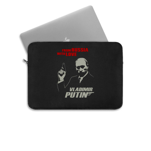 Putin Russia James Bond Laptop Sleeve