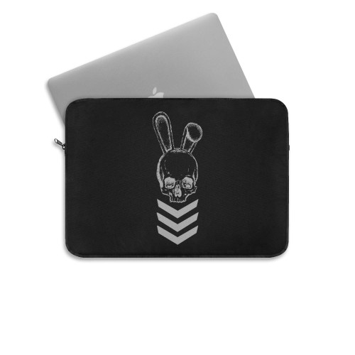 Rabbit Ears Skull Sergeant Stripes Die Bunny Laptop Sleeve