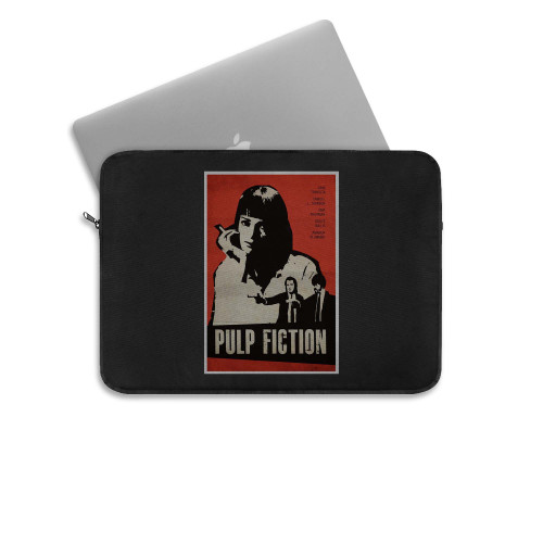 Retro Pulp Fiction Movie Poster Laptop Sleeve