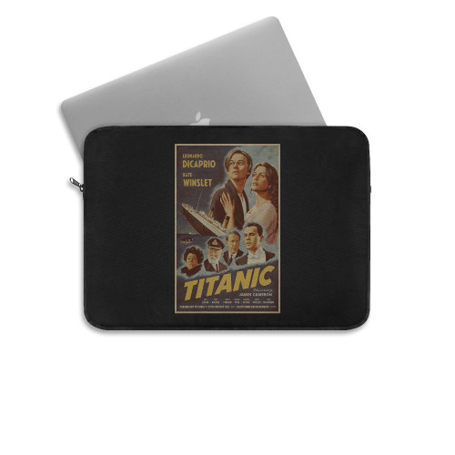 Retro Titanic Movie Poster Laptop Sleeve