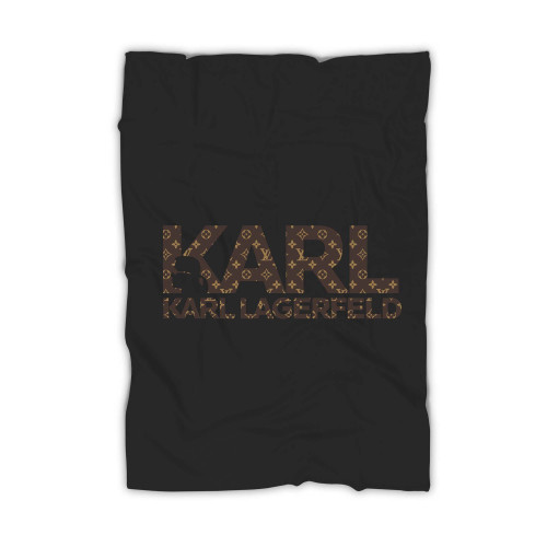 Karl Lagerfeld Logo With Lv Pattern Blanket