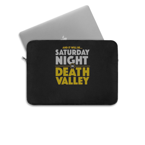 Saturday Night In Death Valley Louisiana Football Gameday Laptop Sleeve