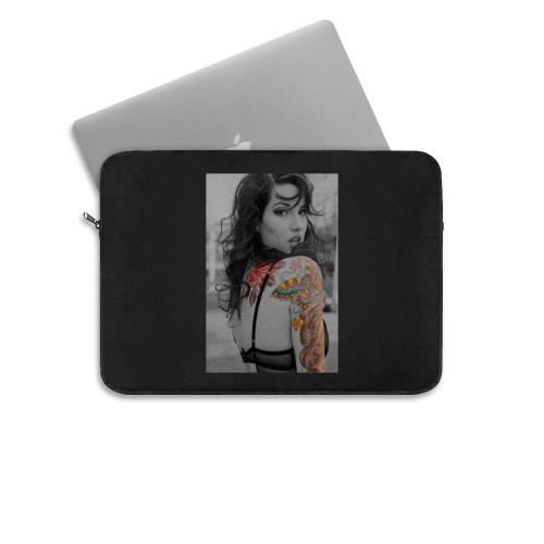 Sexy Tattoo Girl Butterfly Laptop Sleeve