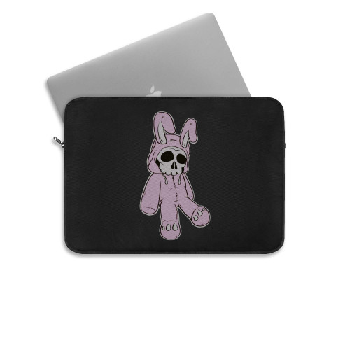 Skeleton Skull Pink Dead Hare Costume Rabbit Bunny Laptop Sleeve