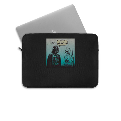 Star Wars Funny Darth Vader And Boba Fett Comic Laptop Sleeve