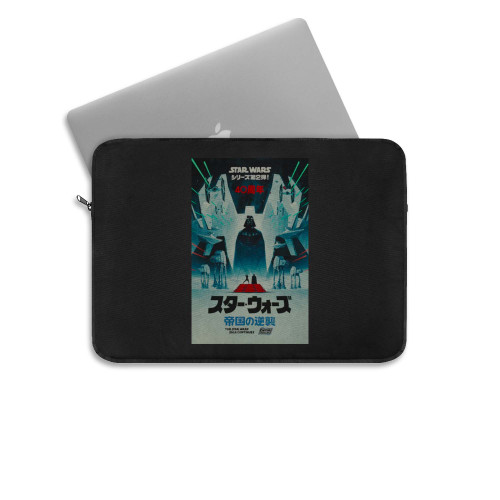 Star Wars The Empire Strikes Back 40Th Anniversary Kanji Laptop Sleeve