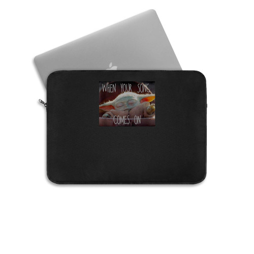 Star Wars The Mandalorian The Child When Your Song Laptop Sleeve