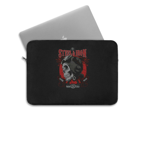 Steel & Iron Motorcyle Biker Motorbike Laptop Sleeve