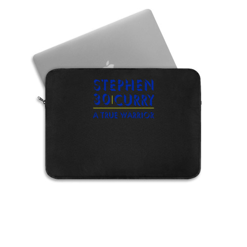 Stephen Curry 39 A True Warrior Laptop Sleeve