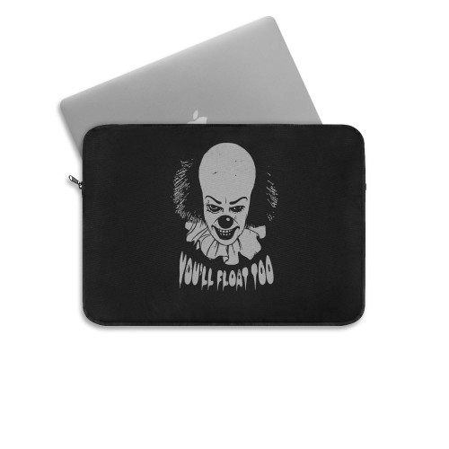 Stephen King It Tim Curry Pennywise You Float Too Laptop Sleeve