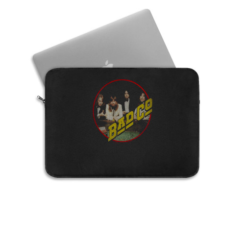 Straight Shooter Vintage Bad Company Rock Band Laptop Sleeve