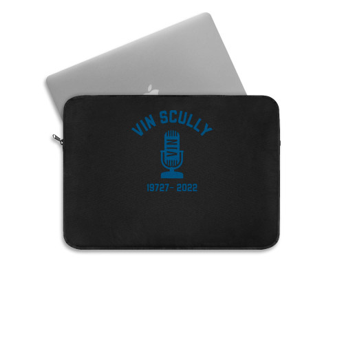 Vin Scully Mic Tribute Laptop Sleeve