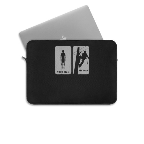 Your Man My Man Lineman Electric Cable Laptop Sleeve