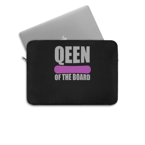 Apres Ski Qeen Queen Of The Board Snowboard Laptop Sleeve