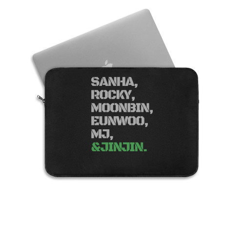 Astro Kpop Sanha Rocky Moonbin Eunwoo Mj Jinjin Laptop Sleeve