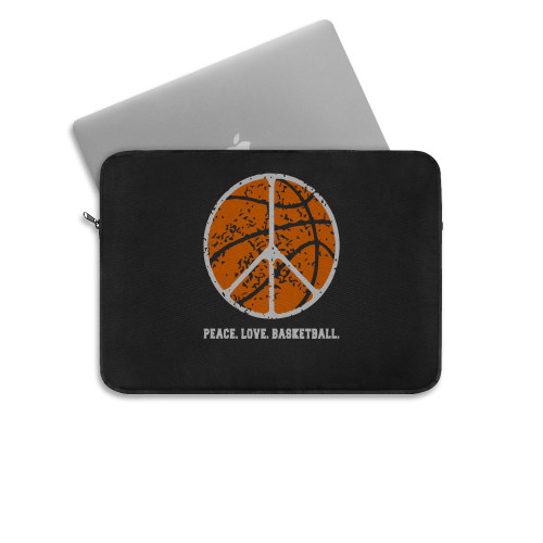 Basketball Womens Peace Peace Love Basketball Tees Cute Basketball Laptop Sleeve