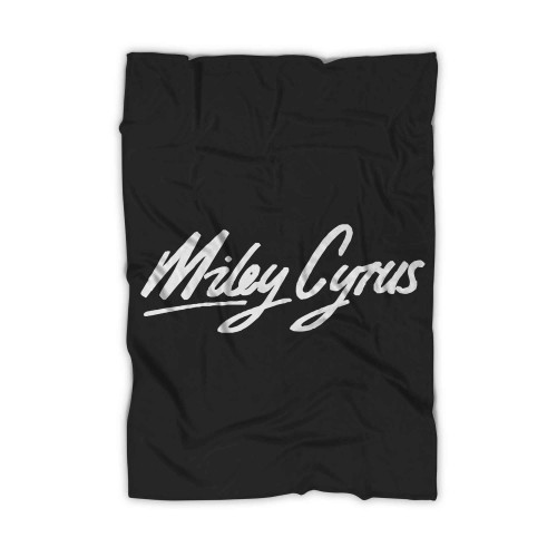 Miley Cyrus Logo Blanket