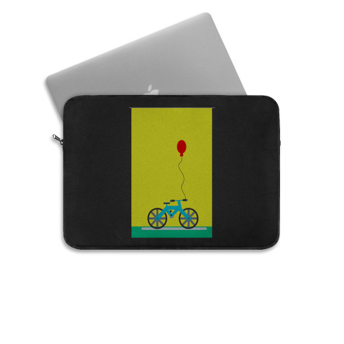 Bicycle With A Red Balloon Laptop Sleeve