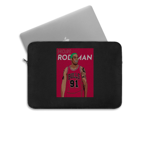 Dennis Rodman Basketball Chicago Bulls Memorabilia Retro Vintage  Laptop Sleeve