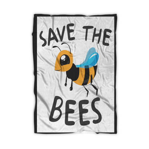 Honey Bee Save The Bees Blanket