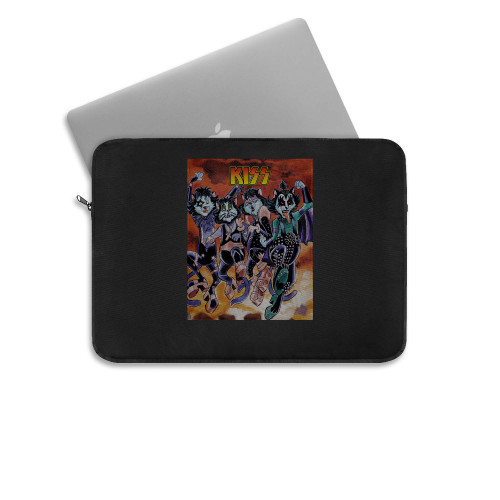 Kiss Destroyer Kitty Cats Music Band  Laptop Sleeve