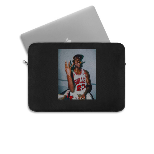 Michael Jordan 3 Peat Cigar Champion  Laptop Sleeve