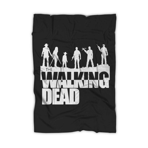 The Walking Dead Silhouette Blanket The Walking Dead Silhouette Blanket