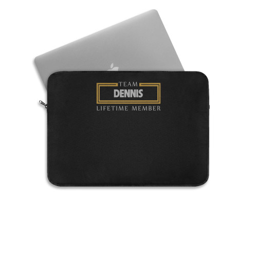 Team Dennis Lifetime Member Surname  Laptop Sleeve