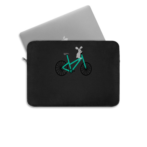 Bunny On A Bicycle  Laptop Sleeve
