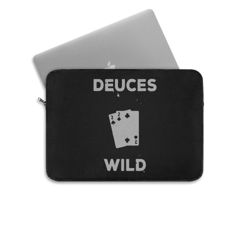 Deuces Wild Poker Relaxed  Laptop Sleeve