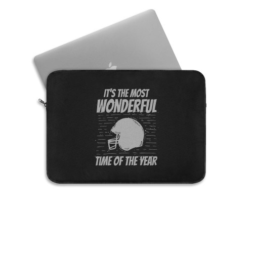 Funny Football Fan Most Wonderful Time Of The Year  Laptop Sleeve