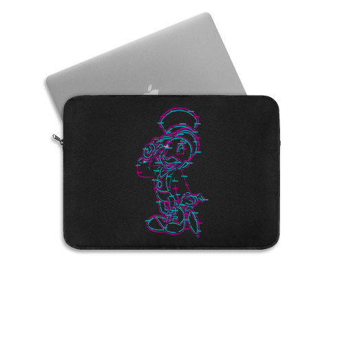 Glitch Jiminey Cricket  Laptop Sleeve Glitch Jiminey Cricket  Laptop Sleeve
