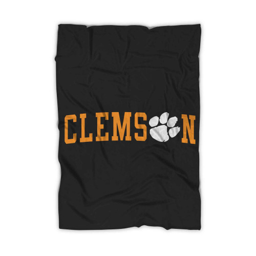 Clemson Paw Logo Blanket