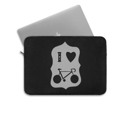 I Love Bicycles  Laptop Sleeve