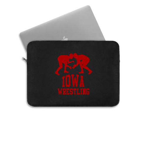 Iowa Wrestling Red  Laptop Sleeve