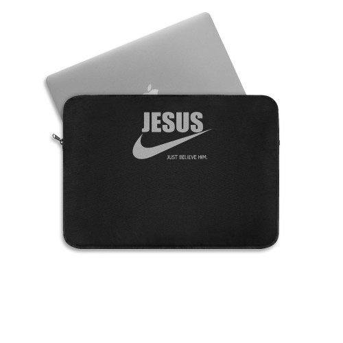 Jesus Just Believe Him Nike  Laptop Sleeve