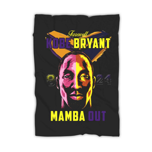Farewell Kobe Bryant 8 24 Mamba Out Blanket
