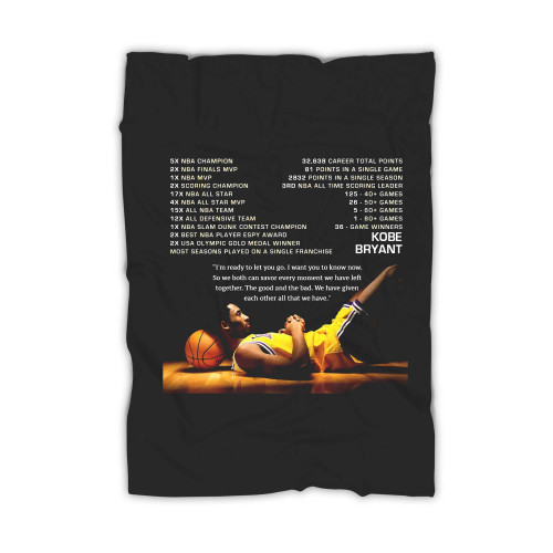 Kobe Bryant Records Blanket
