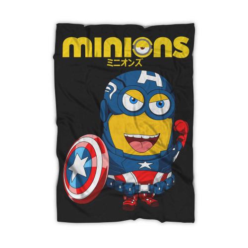 Minions Captain America Blanket
