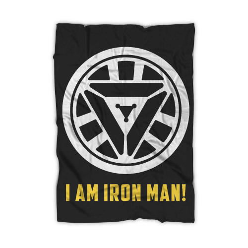 Reactor Iron Man I Am Iron Man Blanket