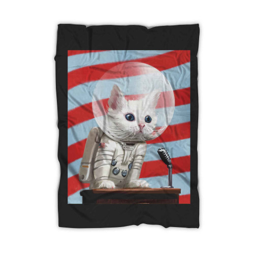 Fallout 4 Poster Mr Pebbles First Cat In Space Blanket