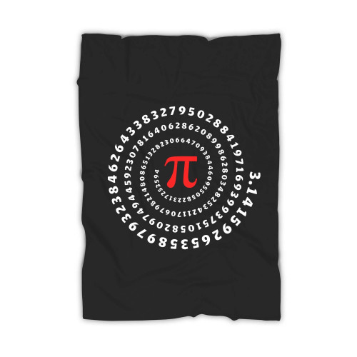 Pi Spiral Irrational Number Mathematics Blanket