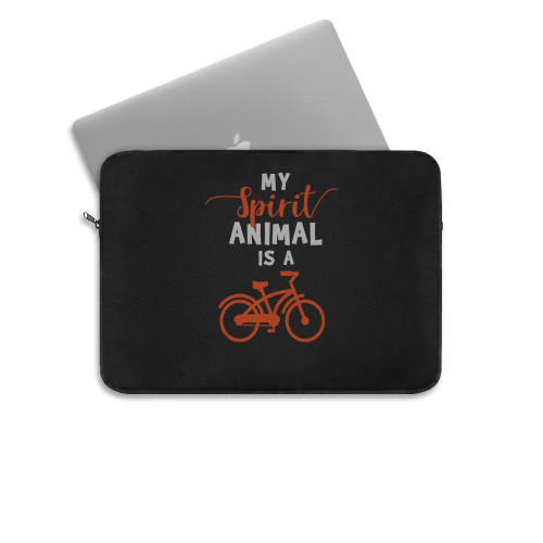 Spirit Animal Funny Cycling Gifts Cycling Novelty Gifts  Laptop Sleeve