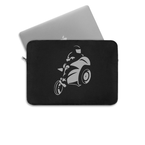 Super Sport Bike Motorcycle Rider  Laptop Sleeve