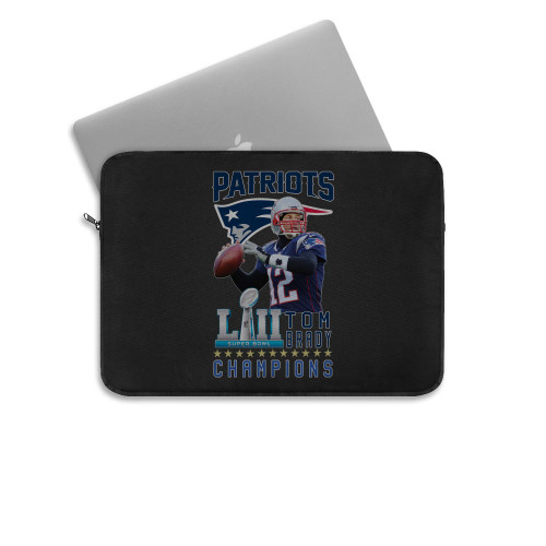 Tom Brady New England Patriots Super Bowl Champions 2018  Laptop Sleeve
