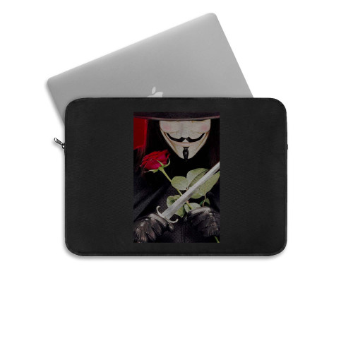 V For Vendetta Anonymous Mask Guy  Laptop Sleeve